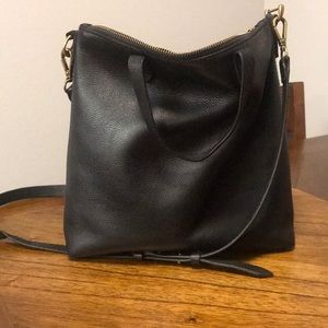 Madewell Black Leather Crossbody bag